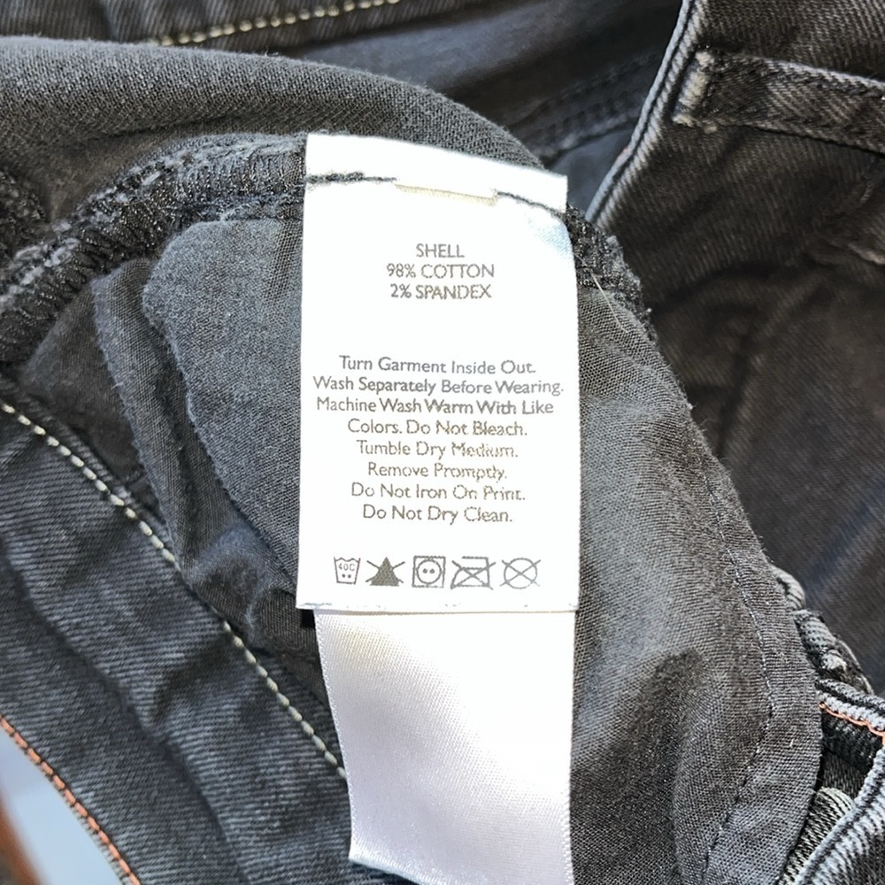 WOMEN’S BLACK EDDIE BAUER CURVY TROUSER JEANS SIZE 8P - Picture 10 of 10